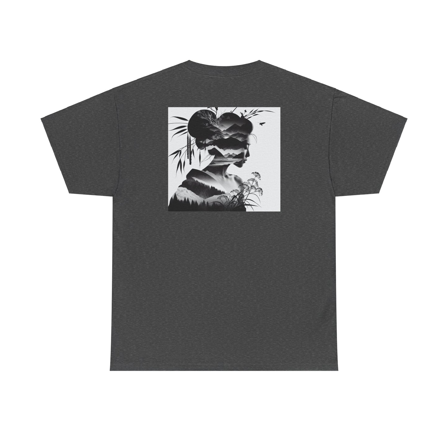 "Dusk & Dawn: Dual Dimension Silhouette Canvas"- Tee