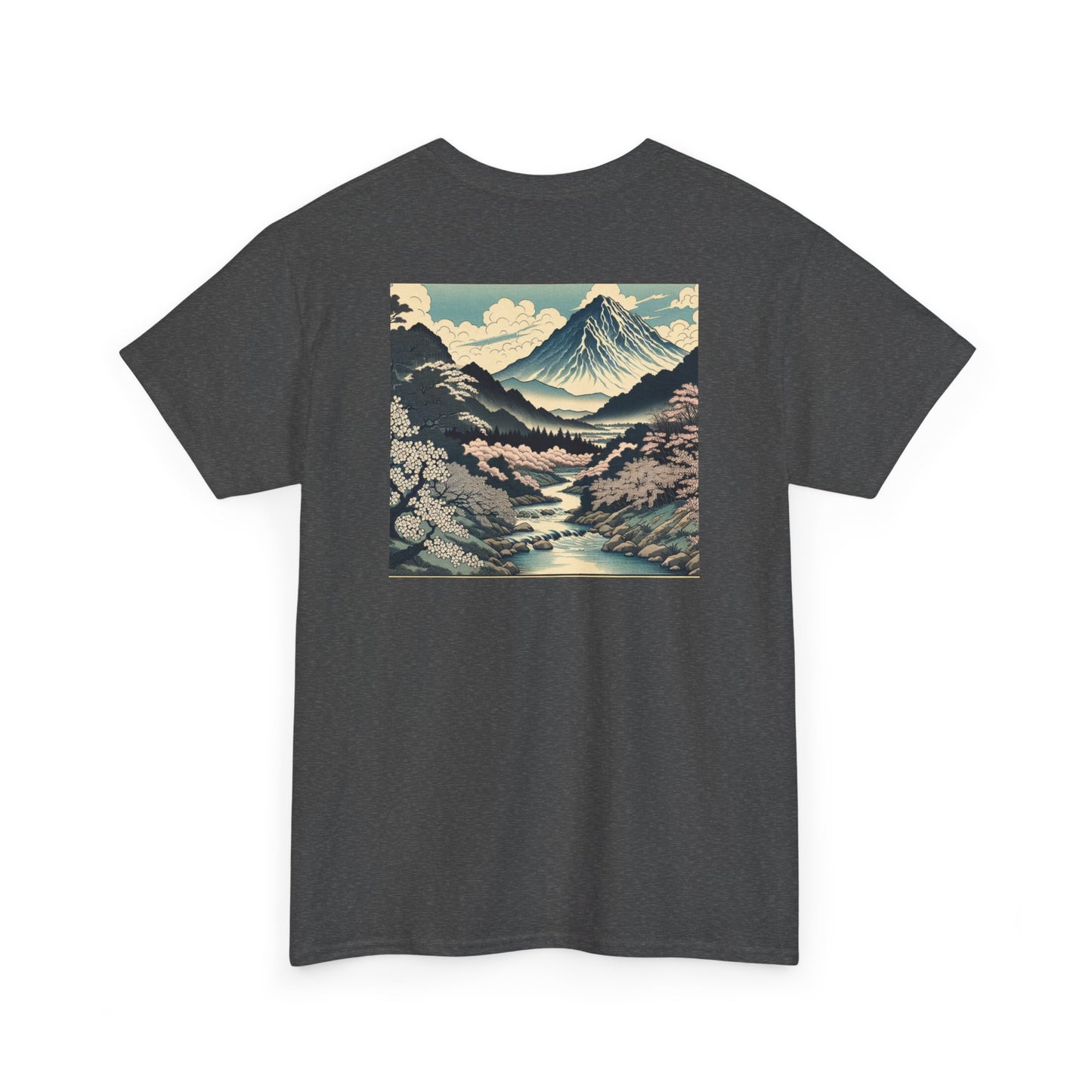 "Sakura Serenity: Japanese Canvas Artistry"- Tee