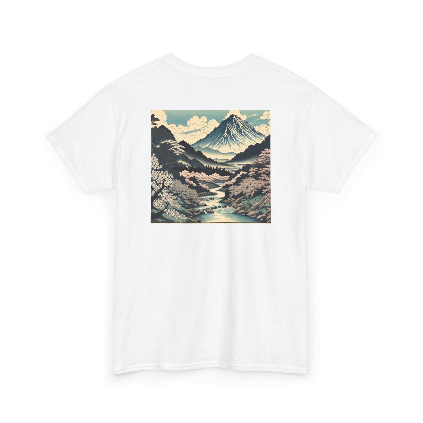 "Sakura Serenity: Japanese Canvas Artistry"- Tee