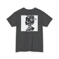 "Dual Dimension Silhouette Elegance: Black & White Canvas"- Tee