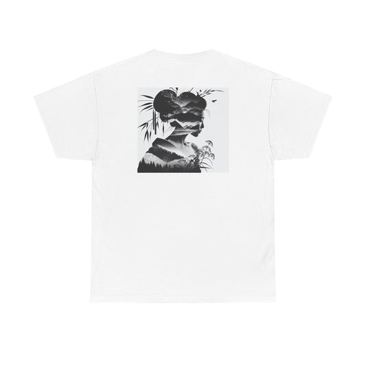 "Dusk & Dawn: Dual Dimension Silhouette Canvas"- Tee