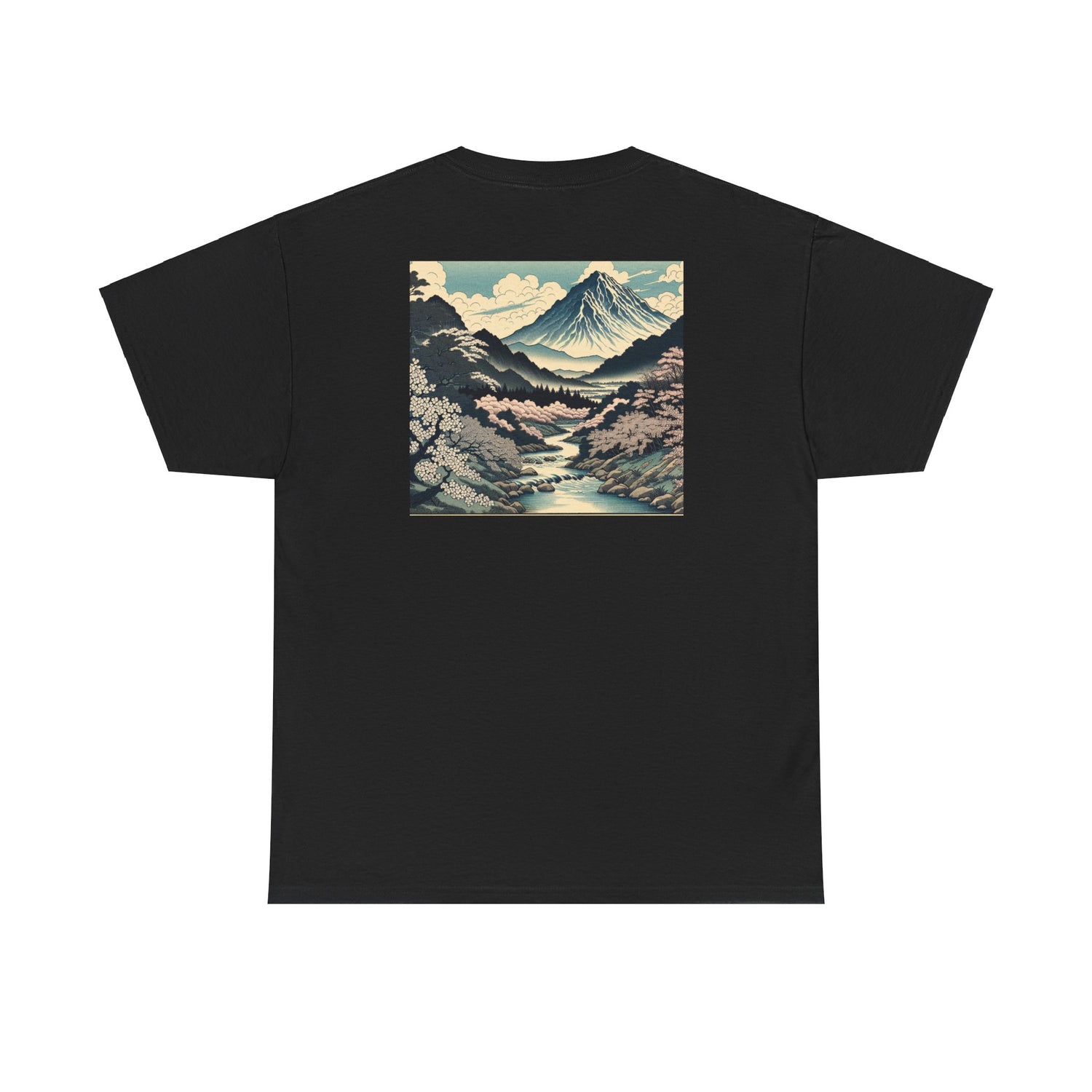 "Sakura Serenity: Japanese Canvas Artistry"- Tee