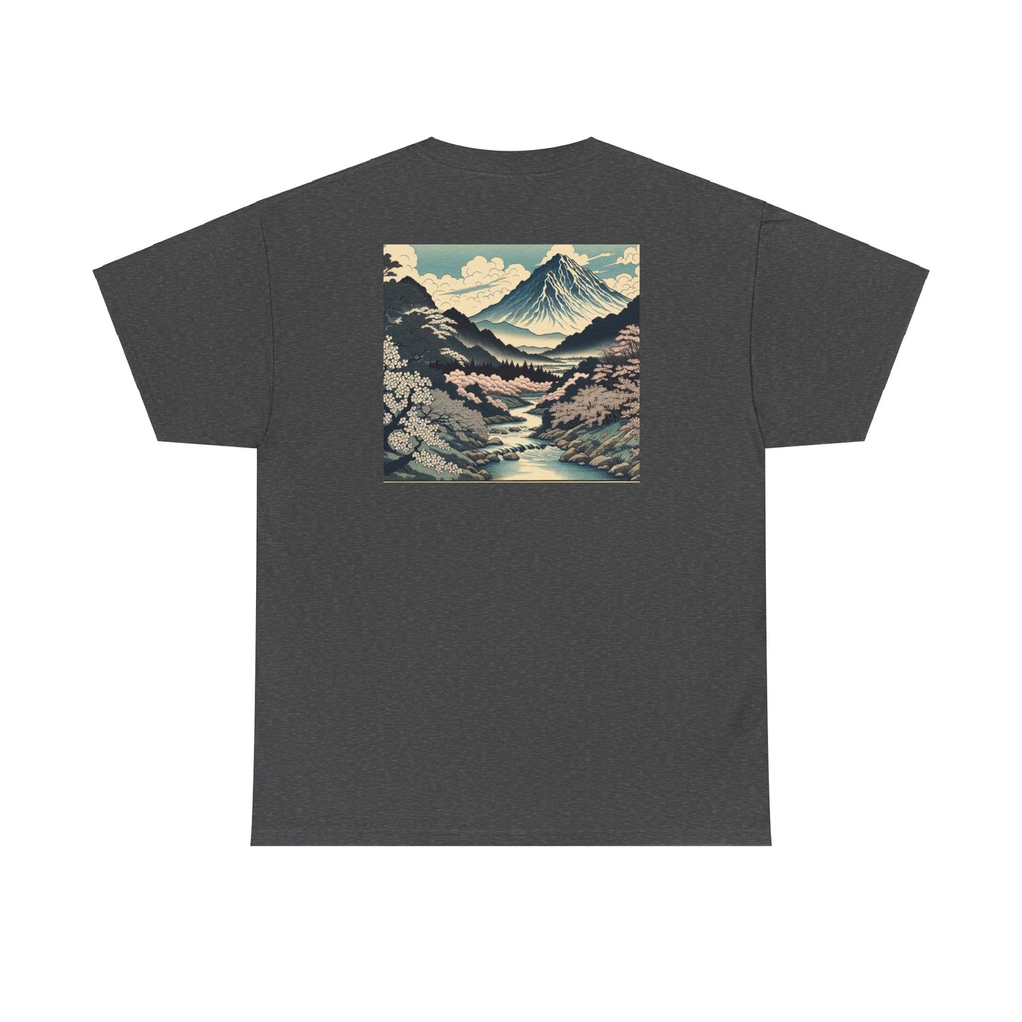 "Sakura Serenity: Japanese Canvas Artistry"- Tee