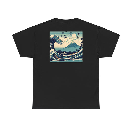 "Samurai Serenity: Japanese Inspired Canvas Art"- Tee