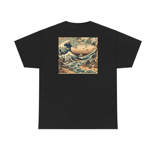 "Zen Visions: Japanese-Inspired Art Canvas"- Tee