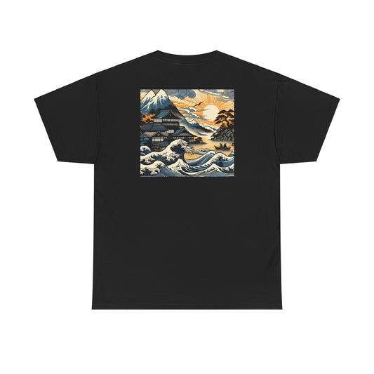 "Zen Harmony Japanese Art Canvas"- Tee