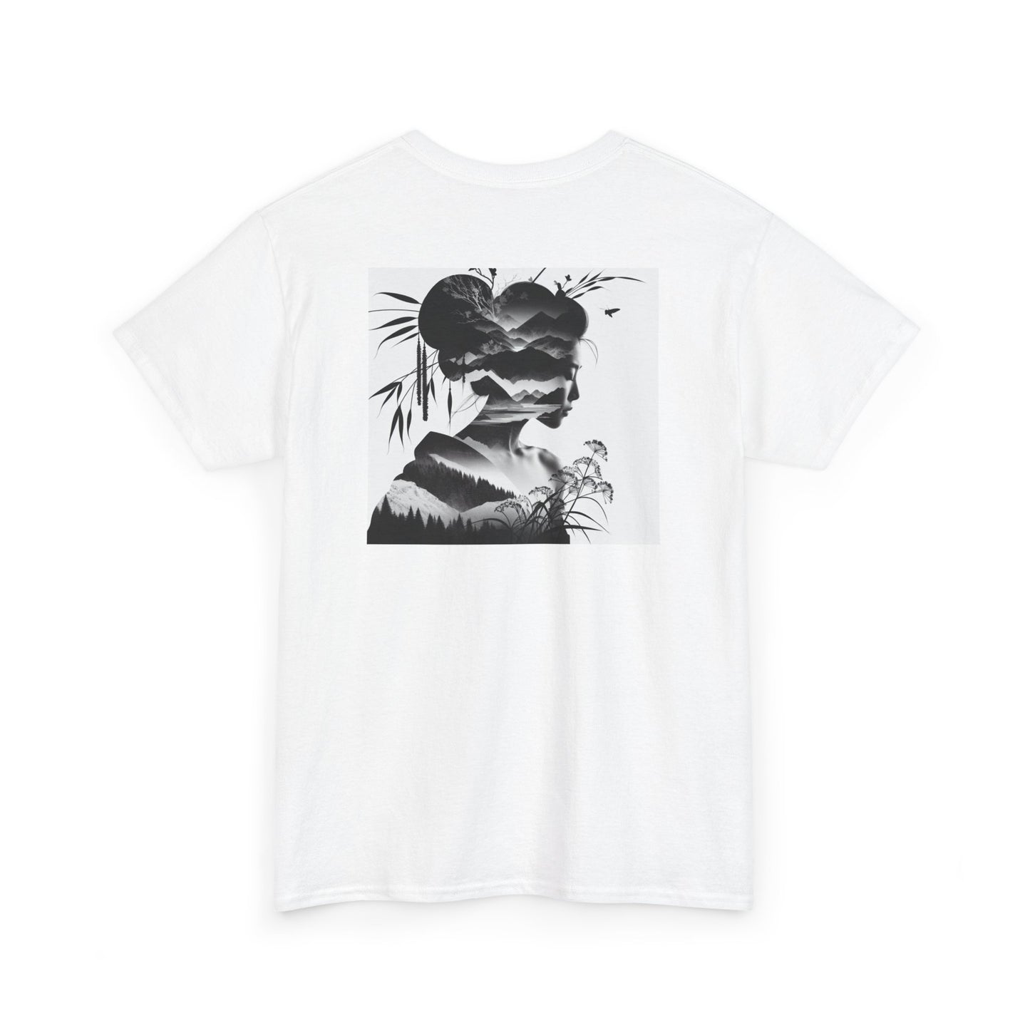 "Dusk & Dawn: Dual Dimension Silhouette Canvas"- Tee