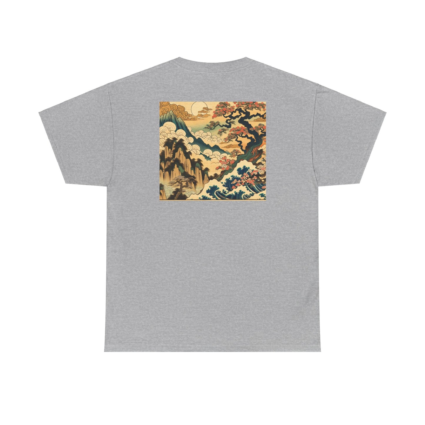 "Zen Harmony: Japanese Inspired Artisan Canvas"- Tee