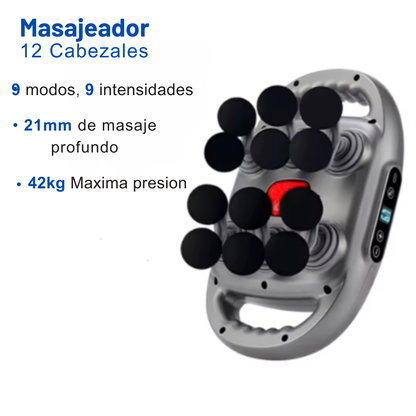 Masajeador de tejido profundo 16-12 cabezas