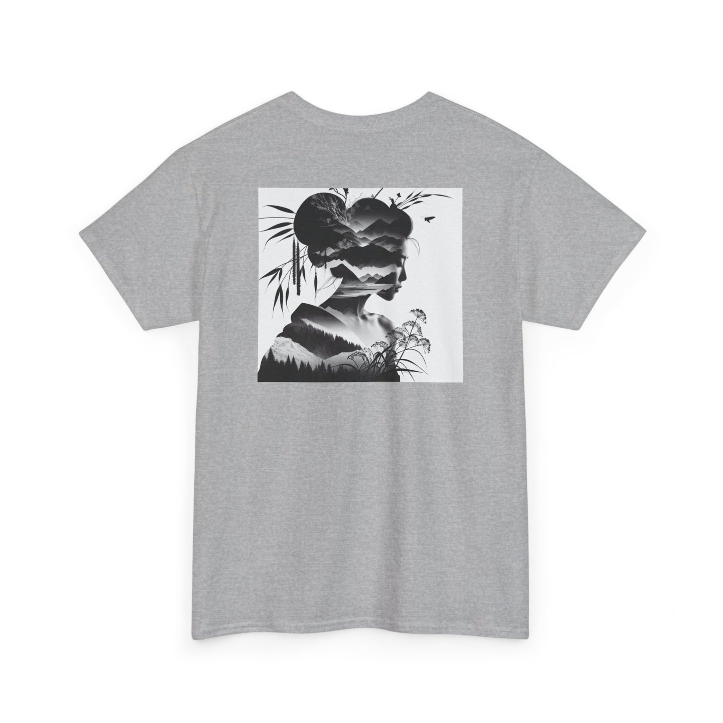 "Dusk & Dawn: Dual Dimension Silhouette Canvas"- Tee