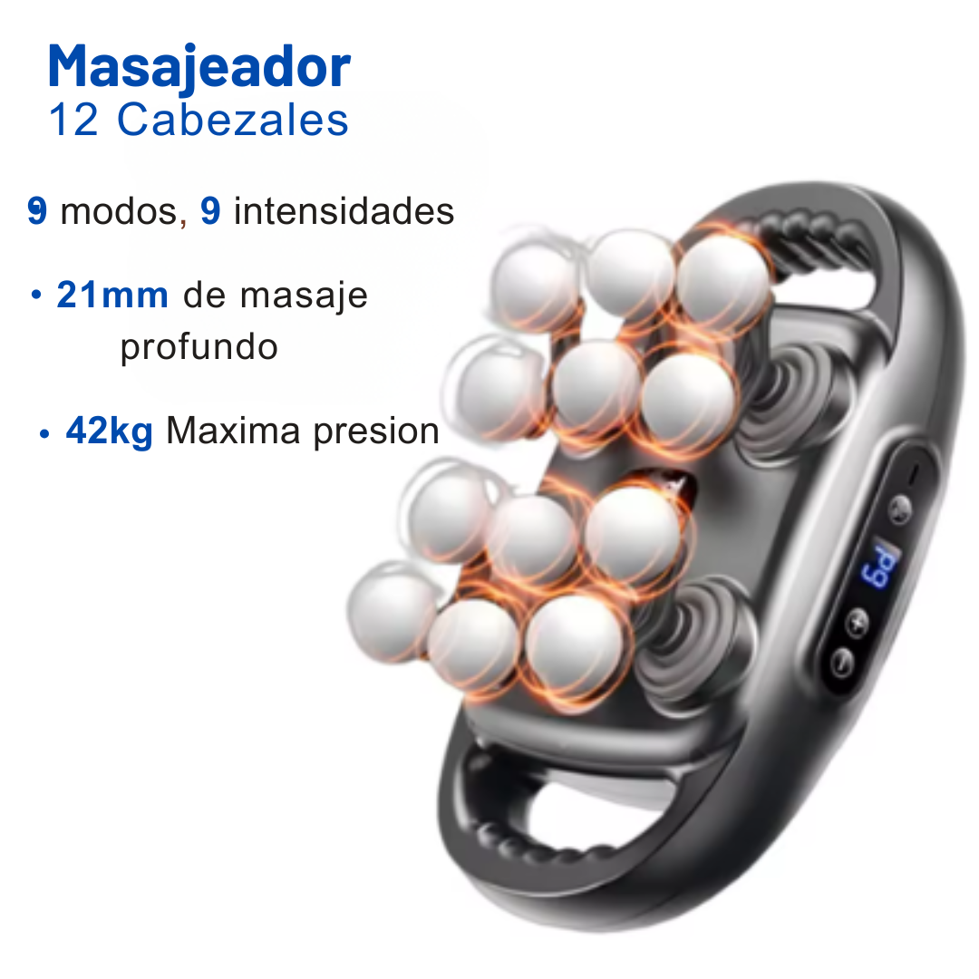 Masajeador de tejido profundo 16-12 cabezas