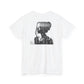 "Dual Visions: Monochrome Silhouette Collage Canvas"- Tee