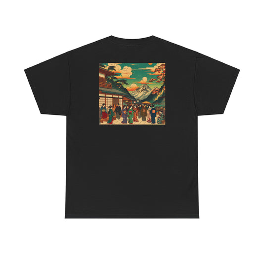 "Zen Harmony: Japanese-Inspired Canvas Art"- Tee