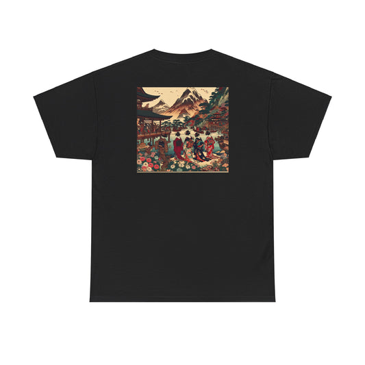 "Zen Harmony: Japanese Inspired Canvas Art"- Tee